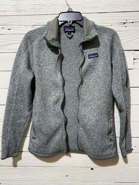 Patagonia Grey Fleece with Multicolor Logo